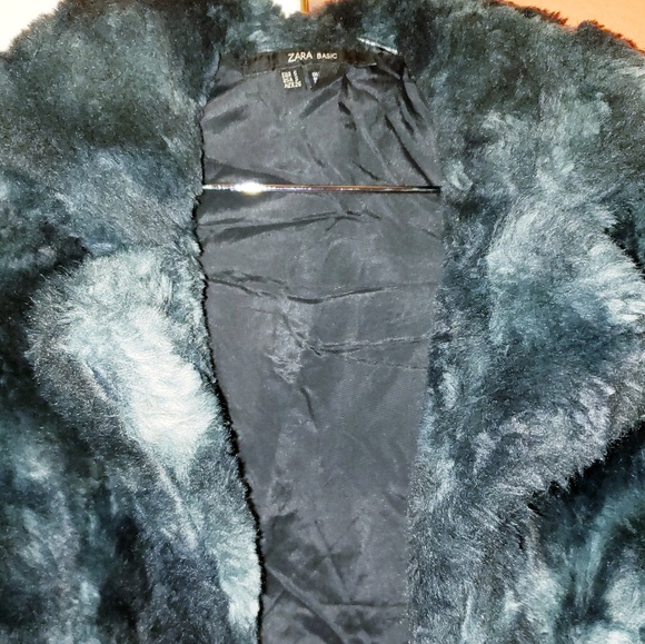 Zara Blue Crop Jacket - Picture 2 of 4